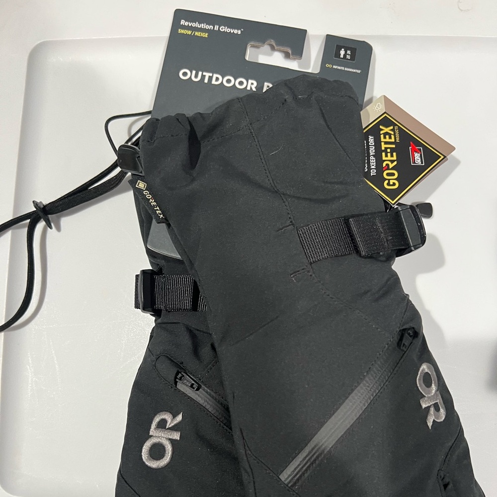 Outdoor Research Revolution II Black Gore-Tex Insulated Gloves